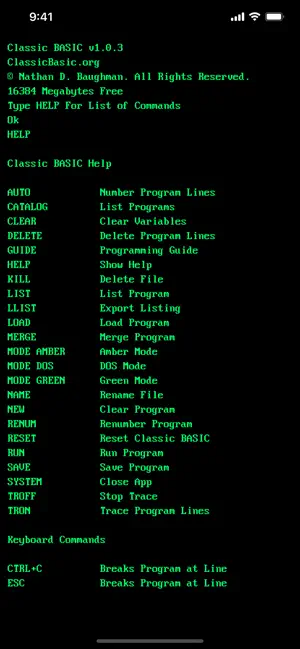 Classic BASIC screenshot 4