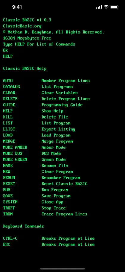 Captura de tela 4 de 6 de Classic BASIC