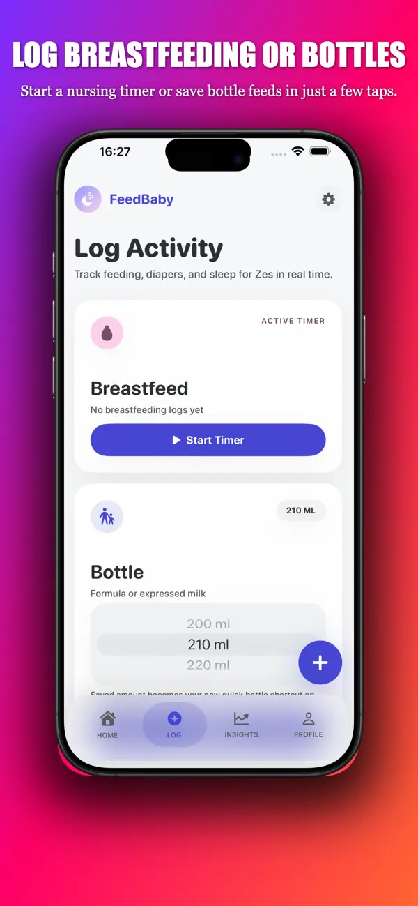 Screenshot #2 pour FeedBaby: Feeding Tracker