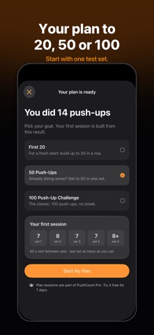 PushCount: Push Up Counter Screenshot 3 of 8