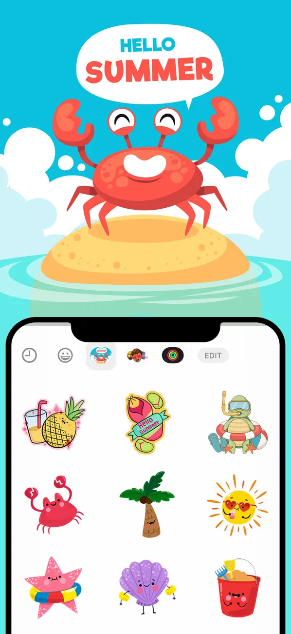 Screenshot #1 pour Sea & Summer Life Stickers