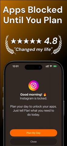Screen Time Control - Flari iPhone screenshot
