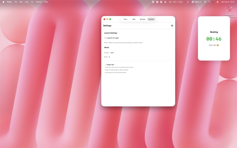 App screenshot