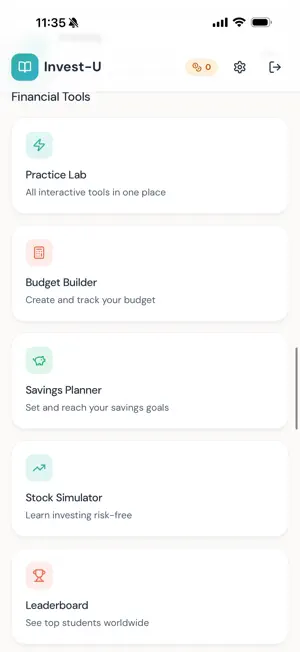 Invest-U screenshot 1