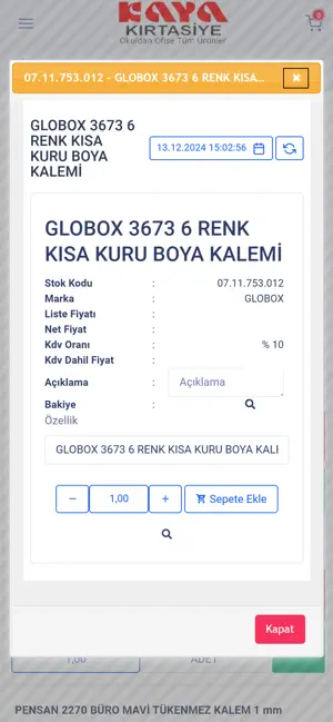 Kaya Kırtasiye B2B screenshot 1