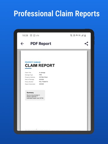 ClaimSnap: AI Claim Helper iPad screenshot