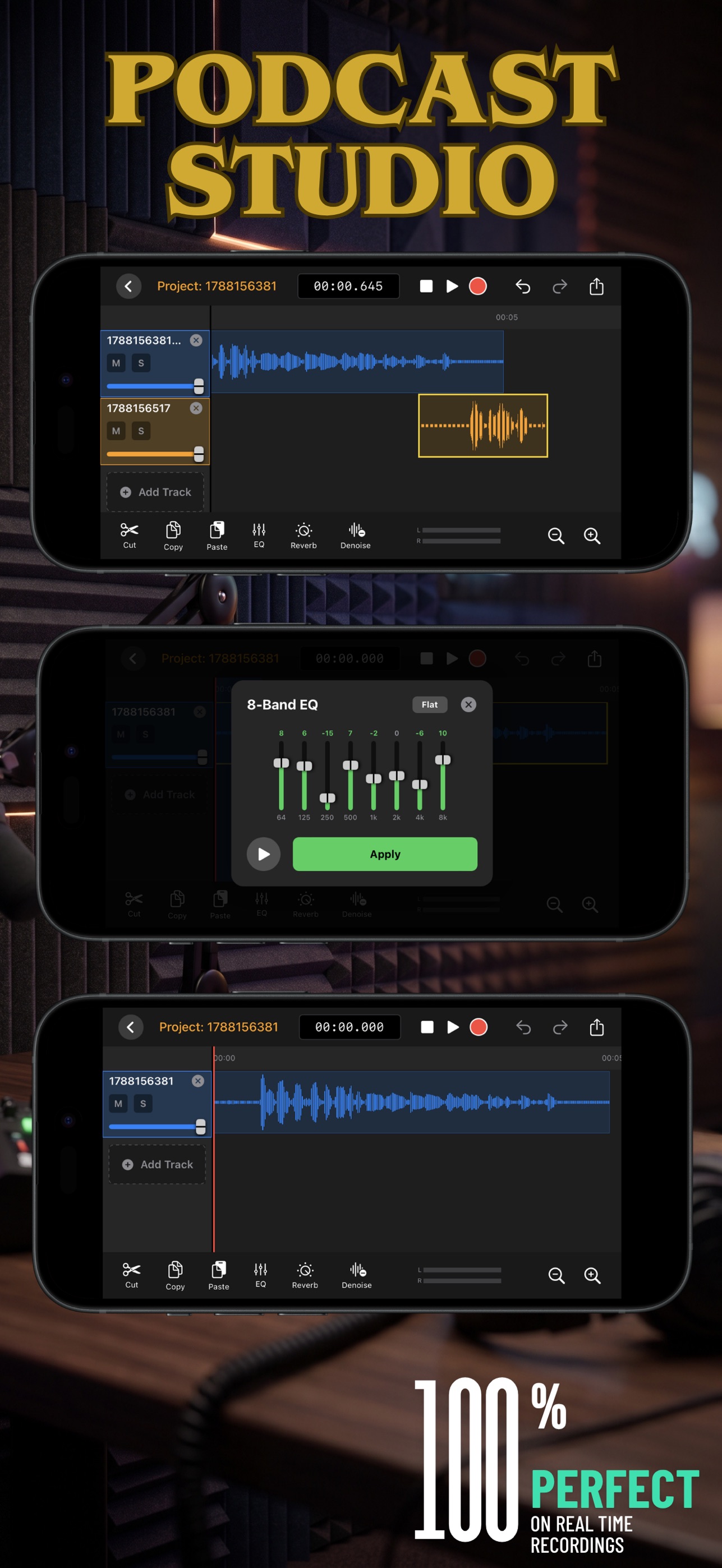 Screenshot 3 of Podcast Studio - Mix & Edit