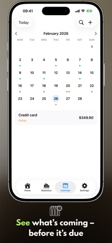 Payment Calendar: Bill Tracker Screenshot 1 of 6