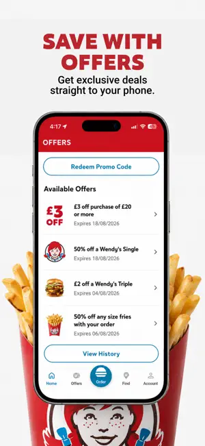 Wendy’s UK: Order & Offers screenshot 3