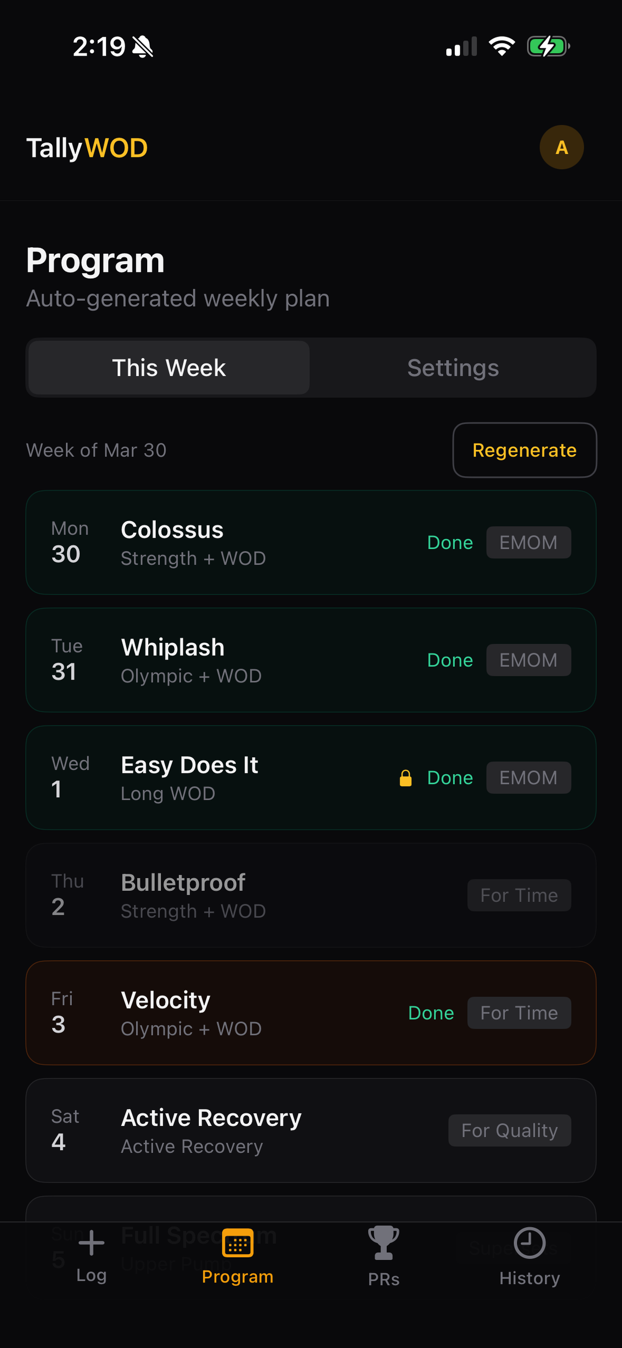 TallyWOD