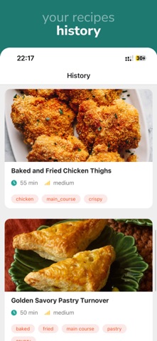 Healthy Recipe & Meal Planner iPhone screenshot