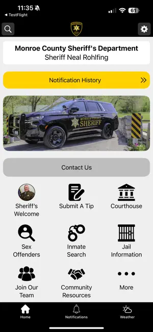 Monroe County Sheriff Illinois screenshot 1