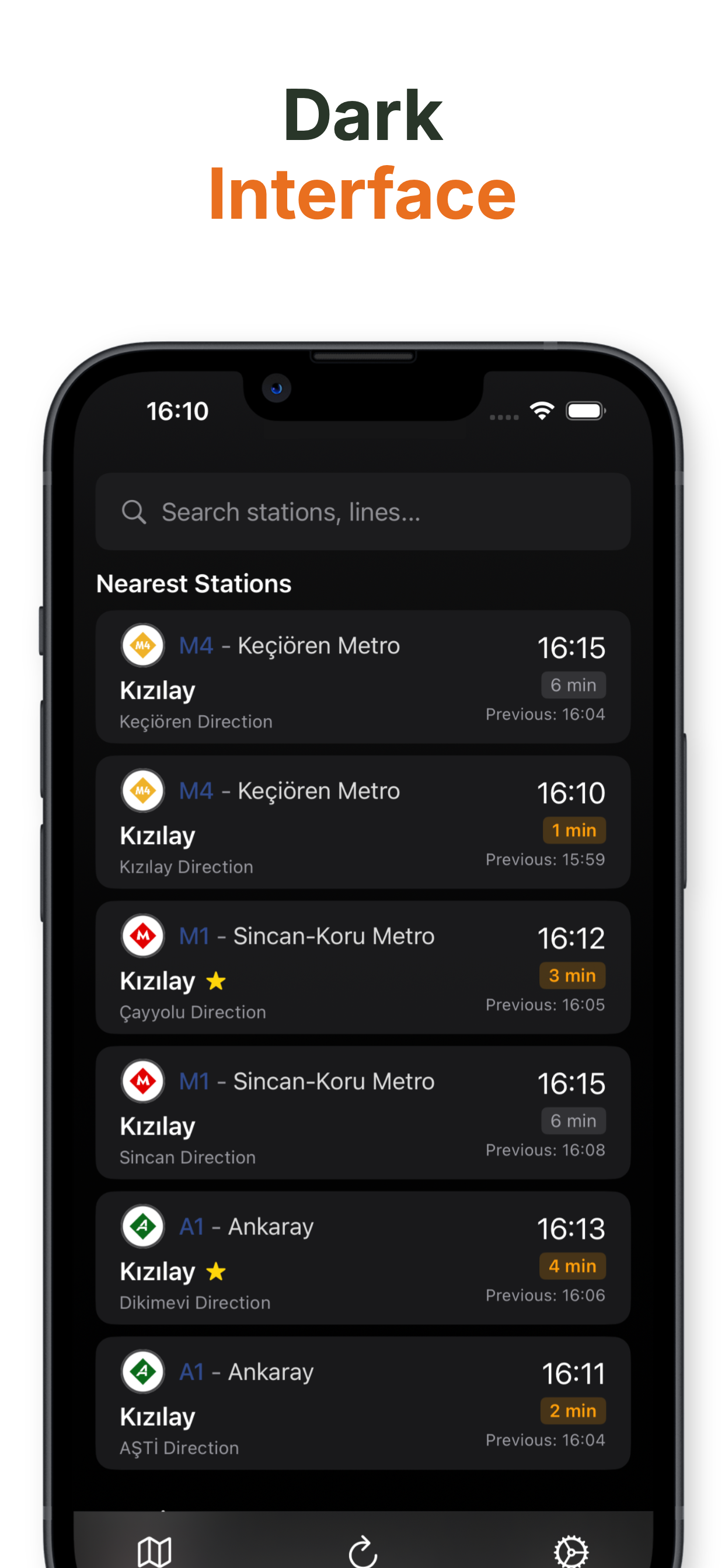 DurakGO: Ankara Metro Arrivals