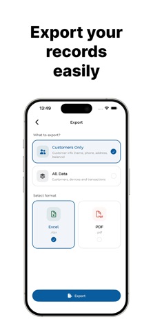 Water Filter Customer Tracker screenshot