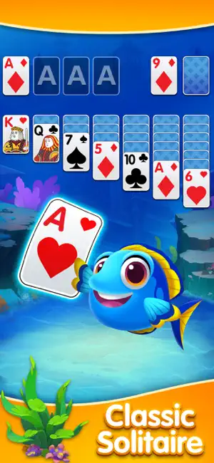 Solitaire Fish Card Game screenshot 1