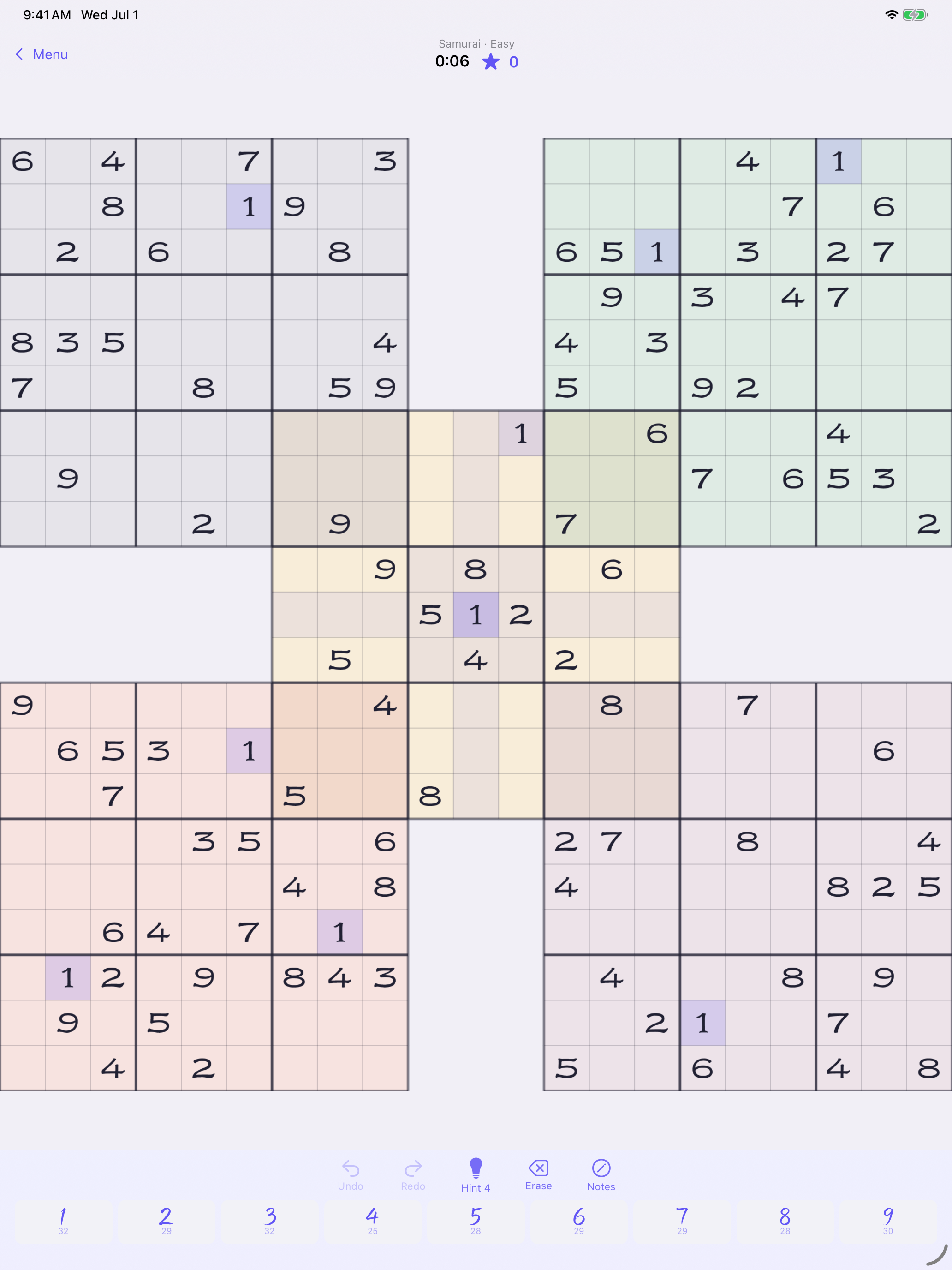 SamuraiKu – Samurai Sudoku