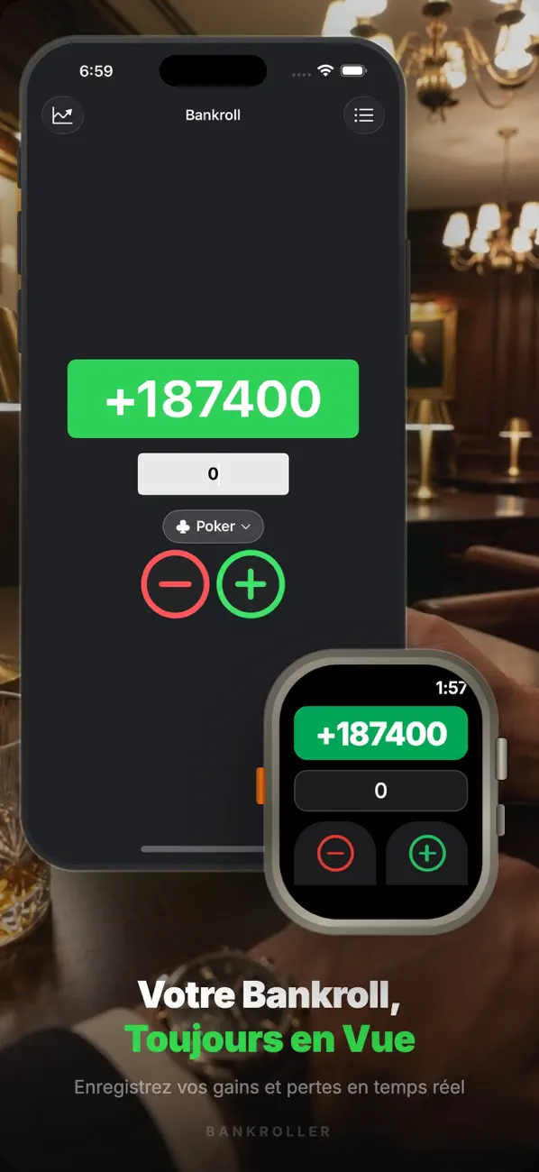 Screenshot #1 pour Bankroller: Casino Gain Perte