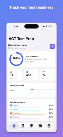 ACT Test Prep: Exam Practice iPhone screenshot