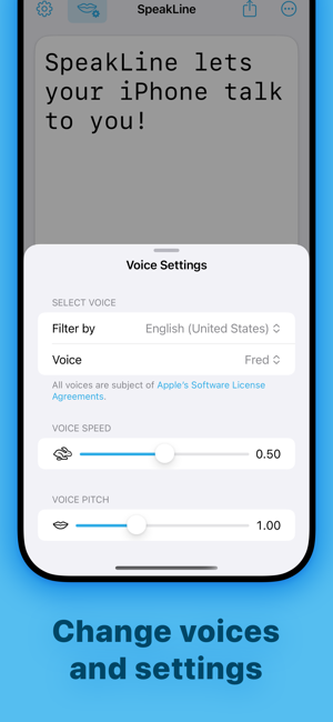 ‎SpeakLine – Text to Speech Screenshot