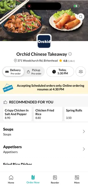 Orchid Chinese Takeaway screenshot 2