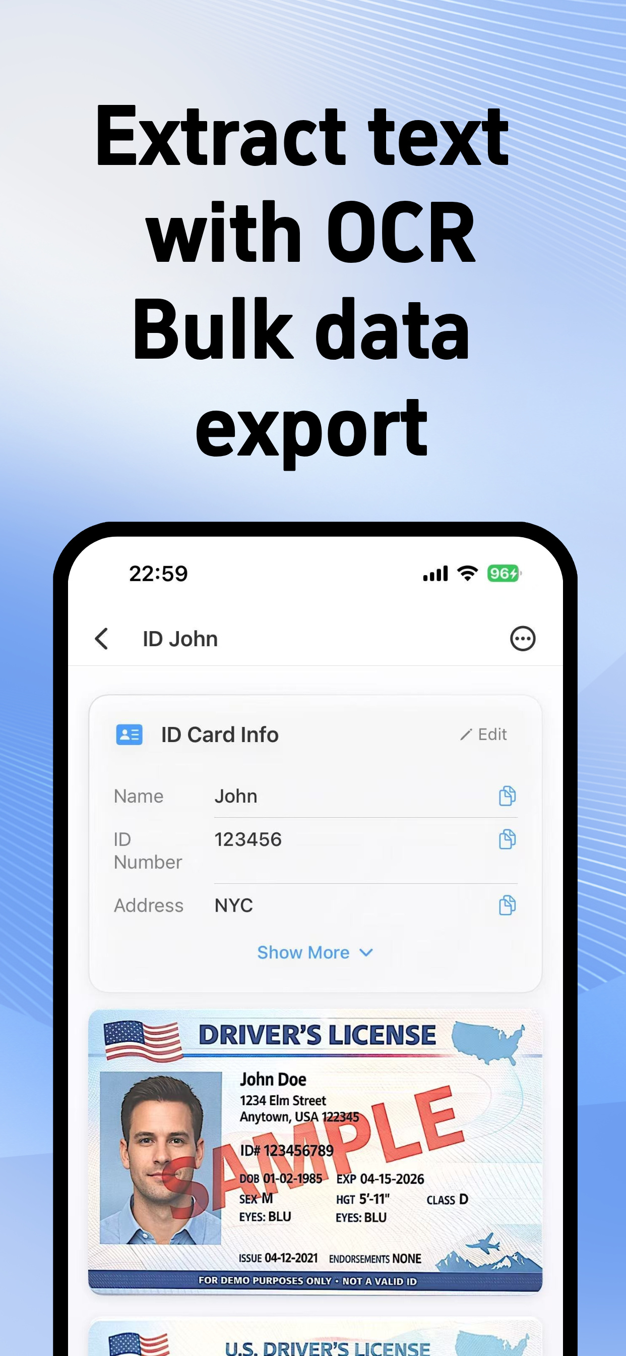 CardScan: ID Scanner Wallet screenshot 3