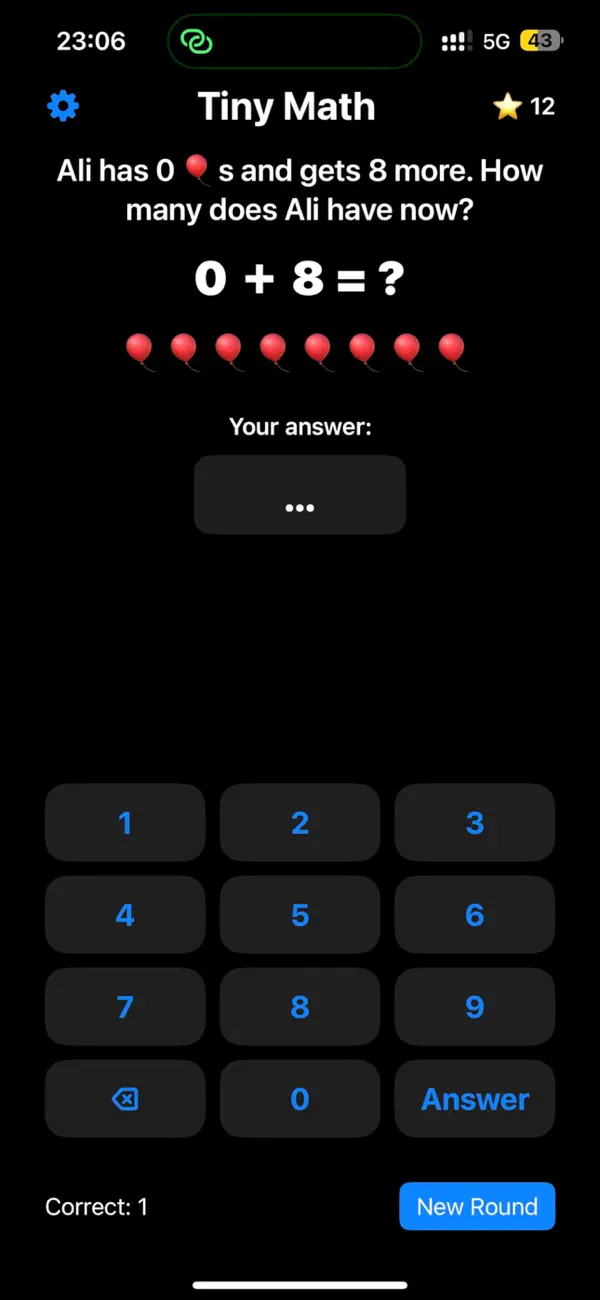 #1. Tiny Math (iOS) di: PIETRO NICHOLLS