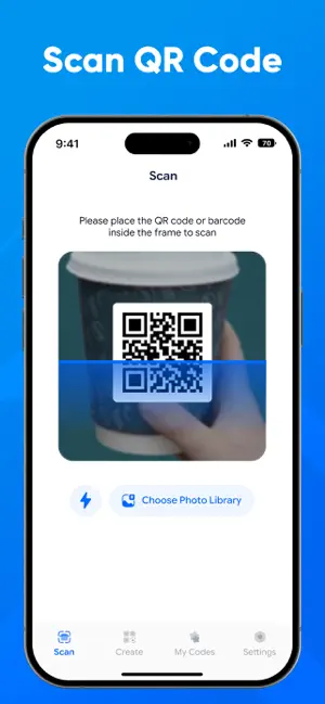 QR Code - Scanner & Generator screenshot 1