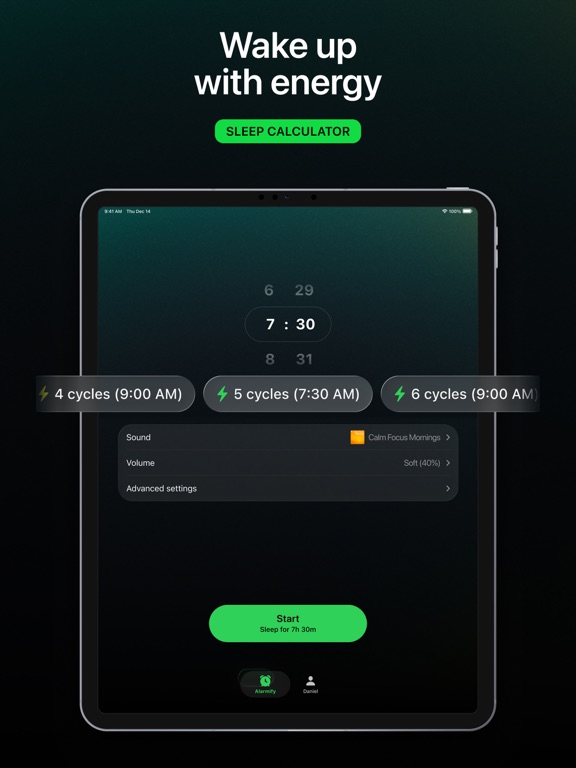 Music‎ Alarm Clock for Spotify iPad screenshot 4 - Health & Fitness app