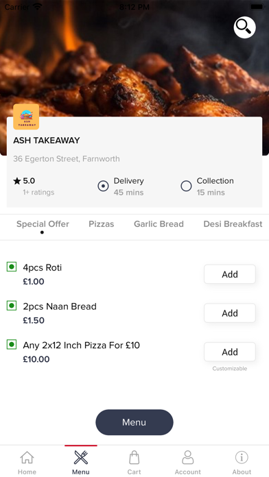 ASH TAKEAWAY Screenshot