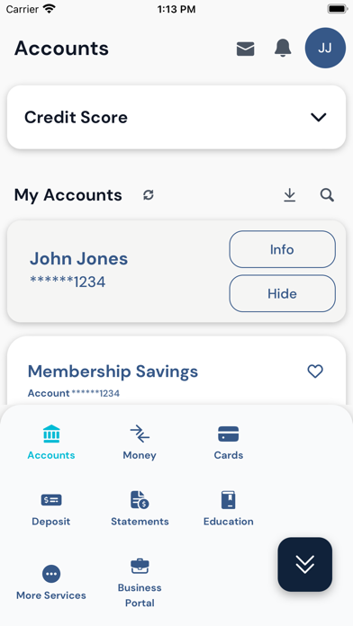 ProFed Digital Banking Screenshot