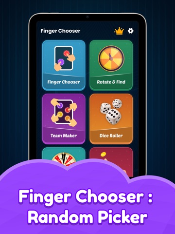 Finger Picker : Random Choose iPad screenshot