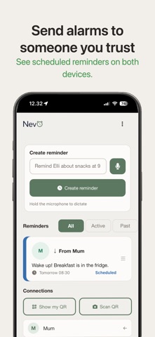 Nevö Remote Alarms iPhone screenshot