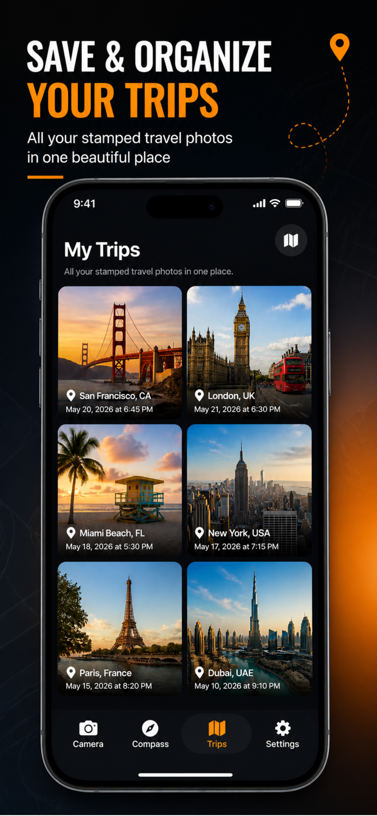 Travel Camera: GPS Map Compass