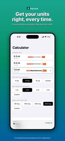 PepTrack: GLP-1 Tracker Screenshot 2 of 7