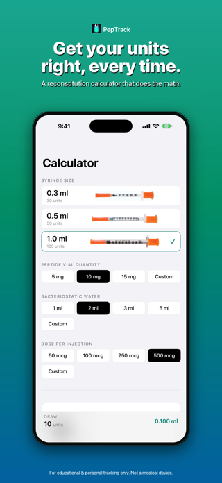 PepTrack: GLP-1 Tracker Screenshot 2 of 7