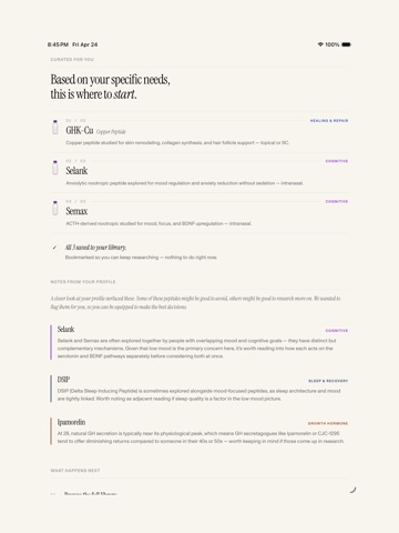 Oris. iPad screenshot