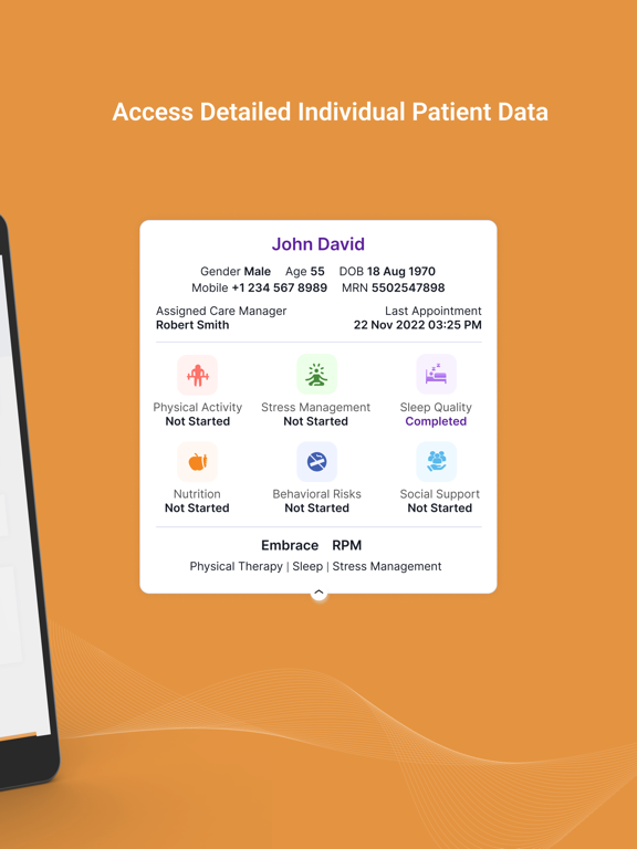 Nudj Clinicians iPad screenshot 2 - Medical app