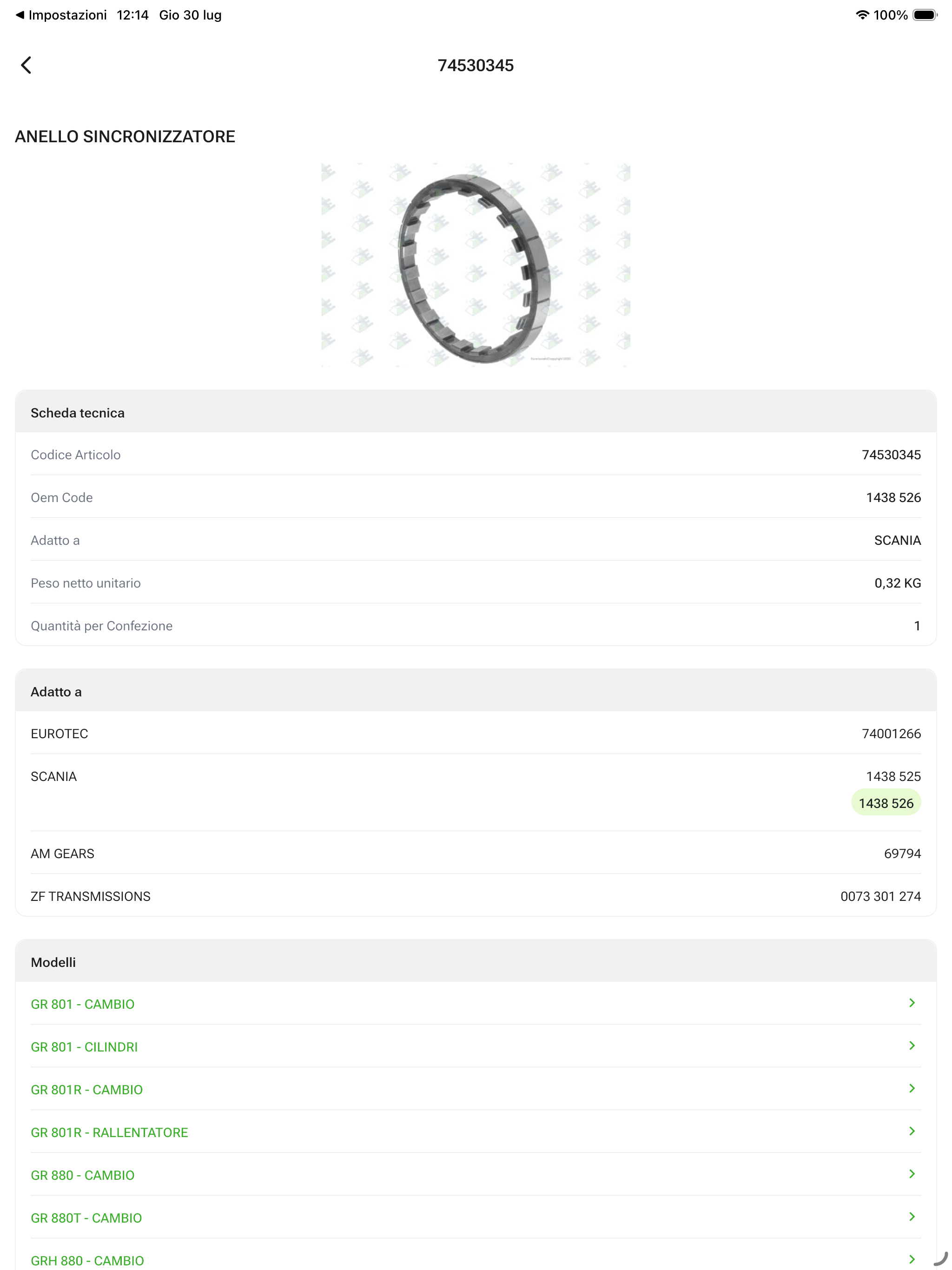 Euroricambi screenshot 9