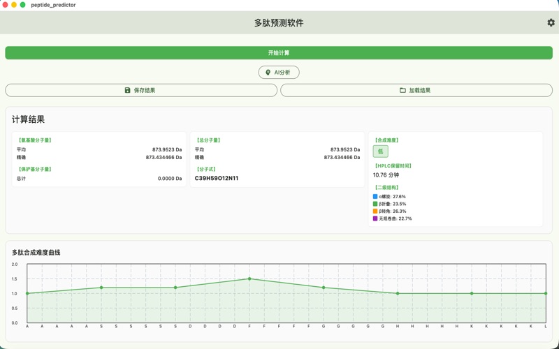 PeptidePredictor Desktop screenshot