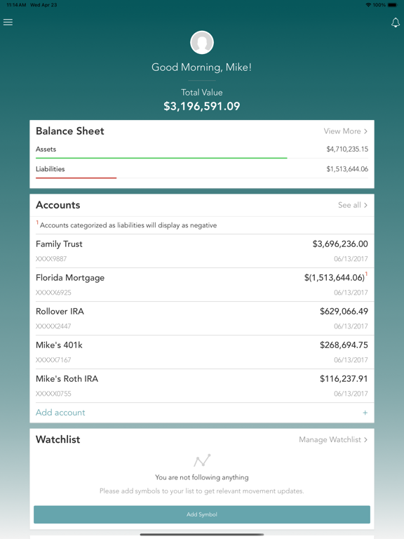Capstone RIA app screenshot 2