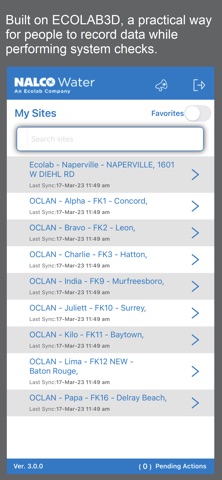 Ecolab E-data iPhone screenshot