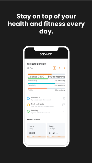 X-ZACT FITNESS Screenshot