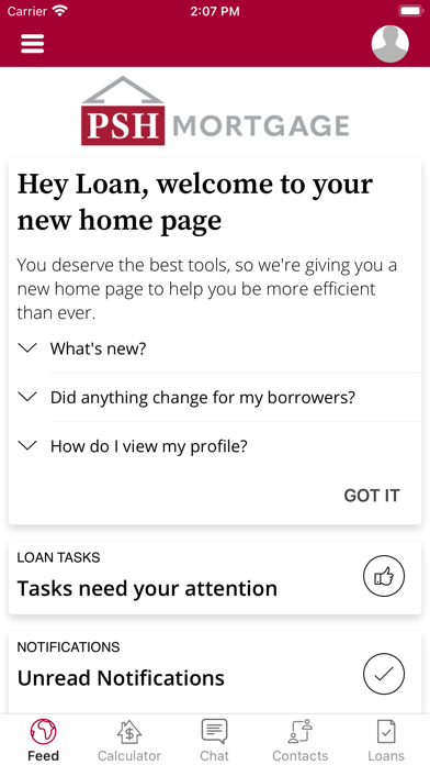 Park Square Home Mortgage Screenshot