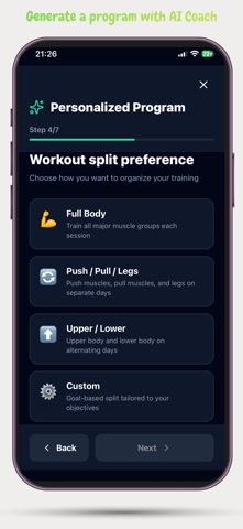 GymFroog - AI Fitness Coach screenshot