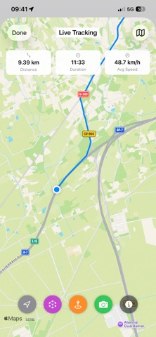 OpenTracker iPhone screenshot