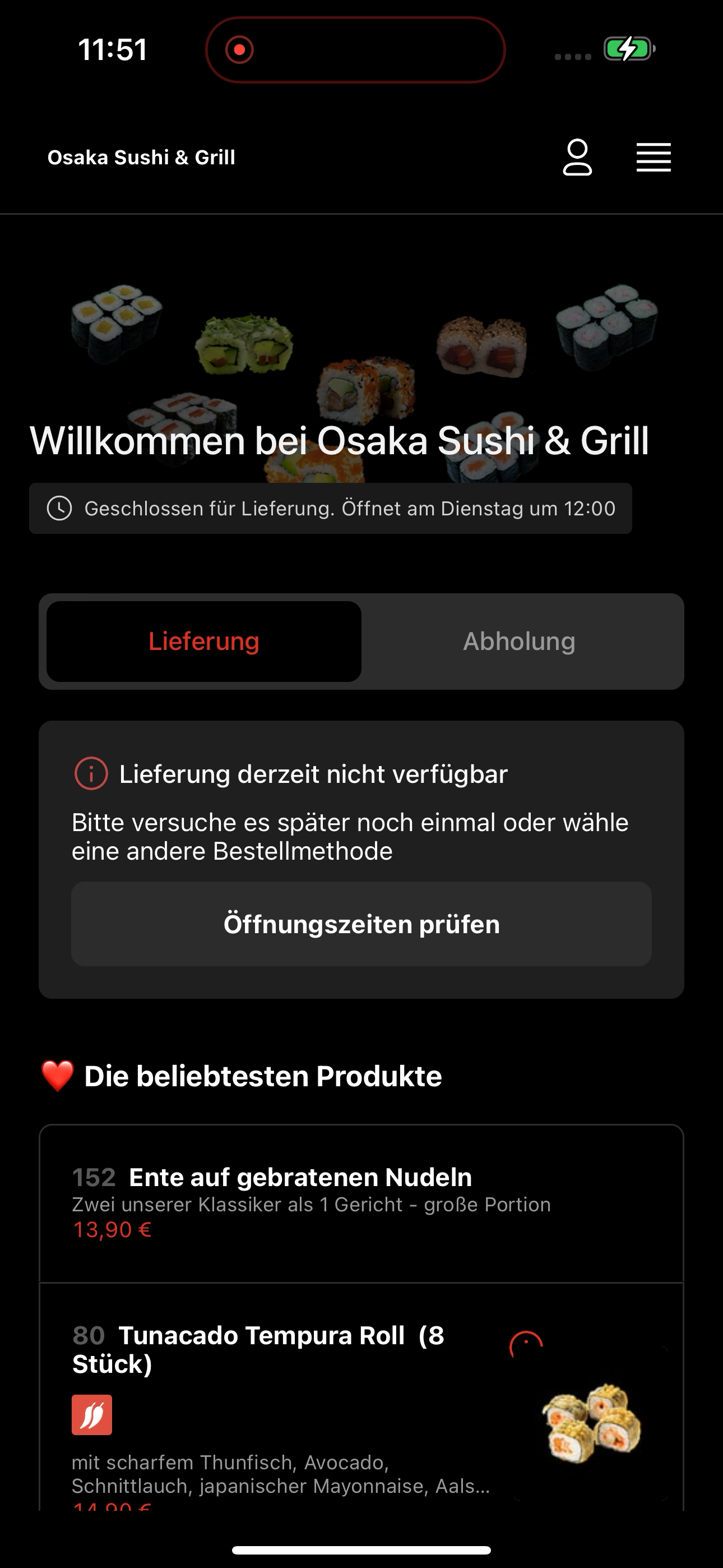 Osaka Sushi & Grill screenshot 6