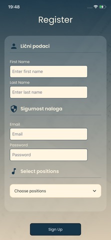 Musician's App screenshot