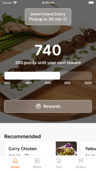 Desert Island Eatery iPhone screenshot 1 - Food & Drink app
