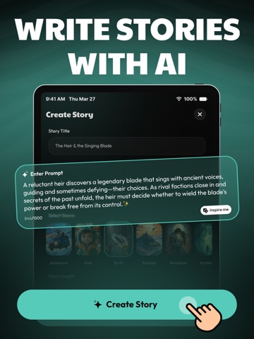 Ai Story Maker-Novel Generator iPad screenshot