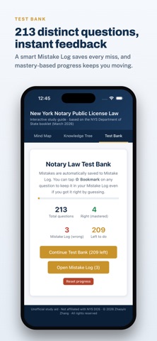 NY Notary Study Aid Screenshot 2 of 5